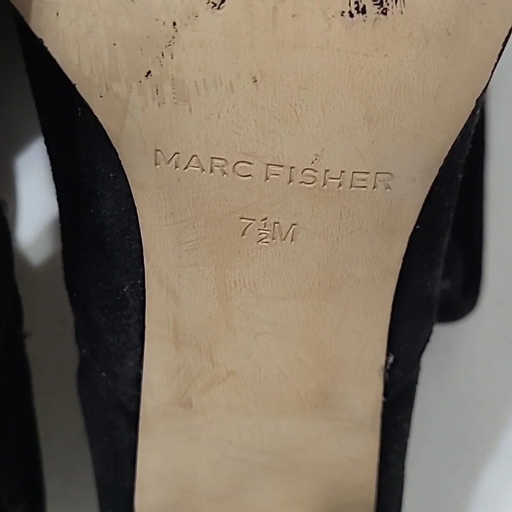 Marc Fisher black suede over the knee boots size 7.5